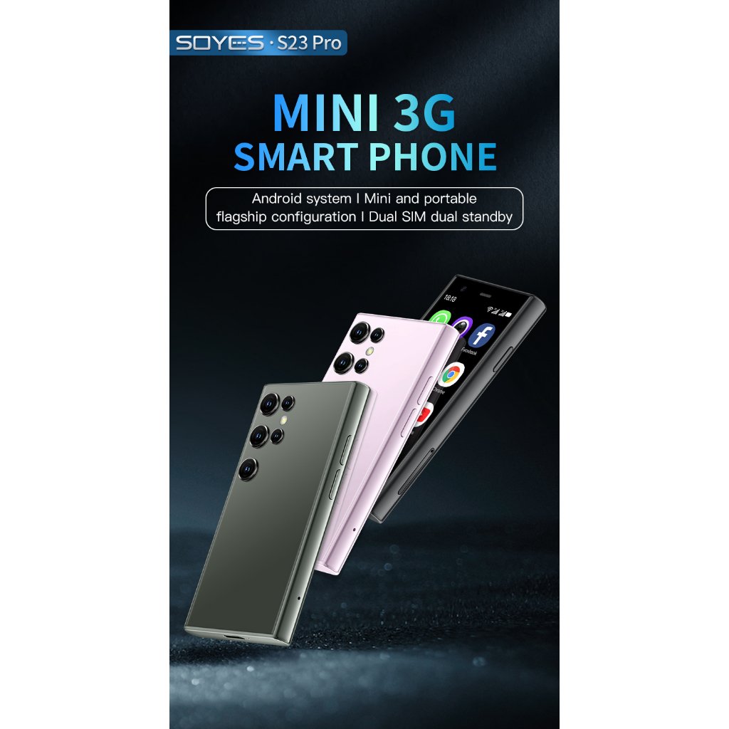 SOYES S23pro Mini Android8.1 Smart Phone 3.0 Inch Display 2GB RAM 16GB ROM Dual SIM Standby Play Store 3G MINI Phone